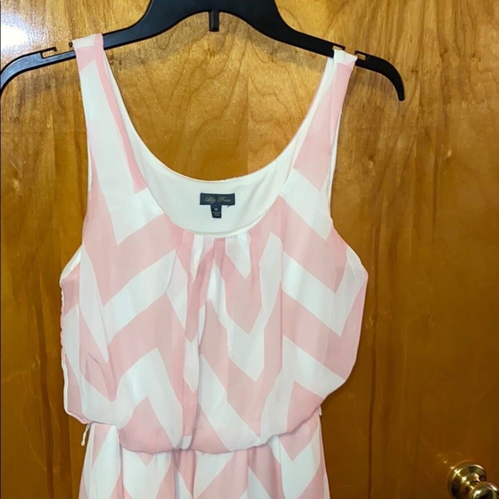 Lily Rose pastel pink high low dress - size M